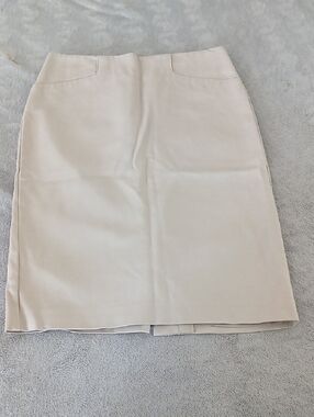 Van Heusen Cream Pencil Skirt